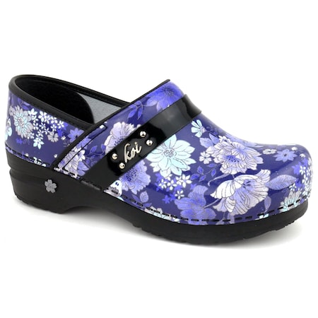 BUTTERFLY MELODY Women's Closed Back Clog In Flowers And Butterfly Print, Size 10.5-11, PR